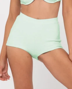 Sandalwood Textured High Waisted Surf Short | Rusty Sale