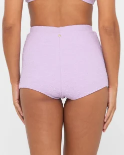 Sandalwood Textured High Waisted Surf Short | Rusty Hot