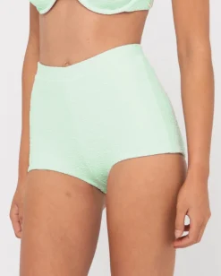 Sandalwood Textured High Waisted Surf Short | Rusty Fashion