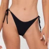 Sandalwood Textured Midi Side Ties Bikini Bottom | Rusty Online