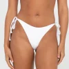 Sandalwood Textured Midi Side Ties Bikini Bottom | Rusty Online