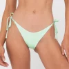 Sandalwood Textured Midi Side Ties Bikini Bottom | Rusty Best