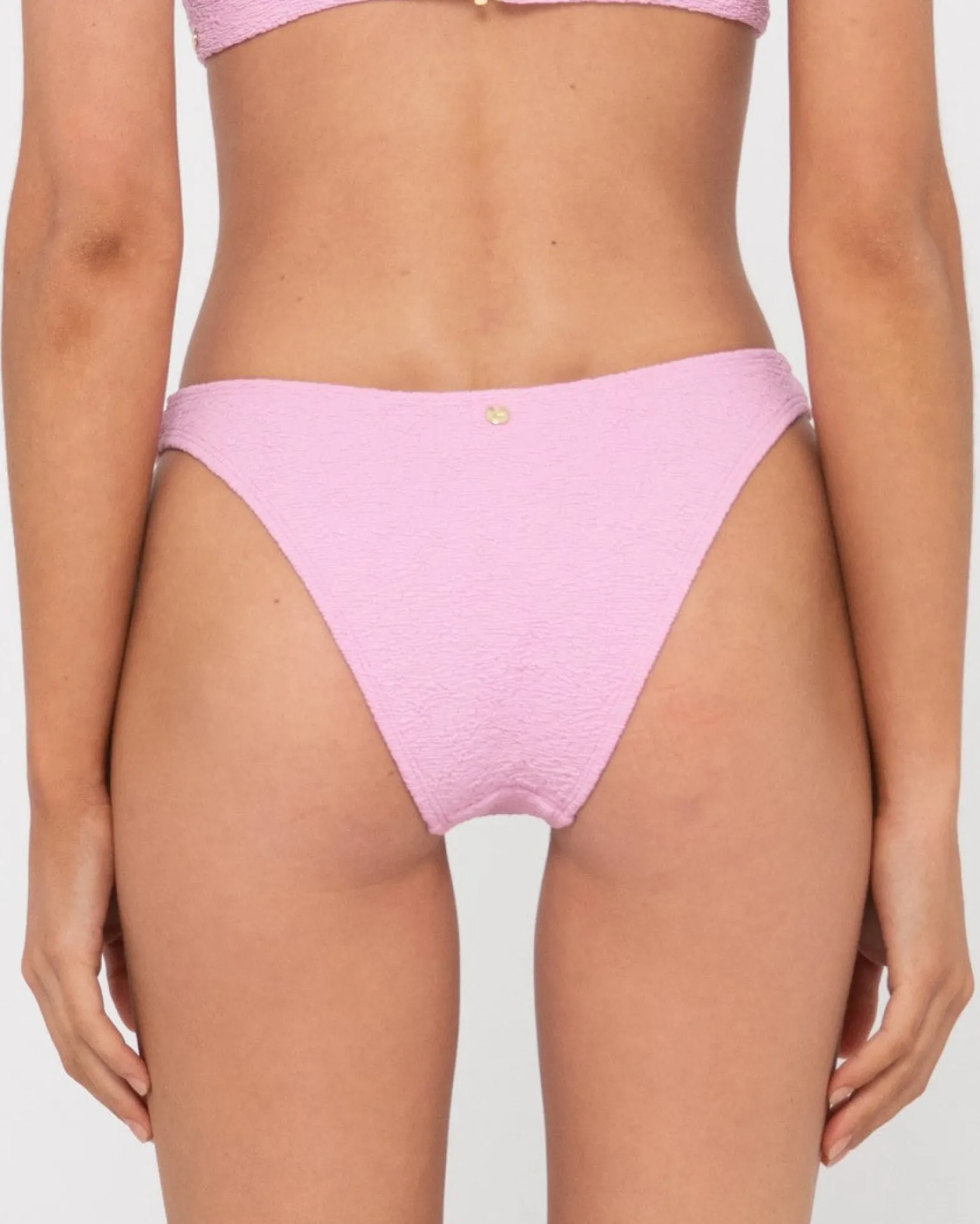 Sandalwood Textured Midi Bikini Bottom | Rusty Clearance