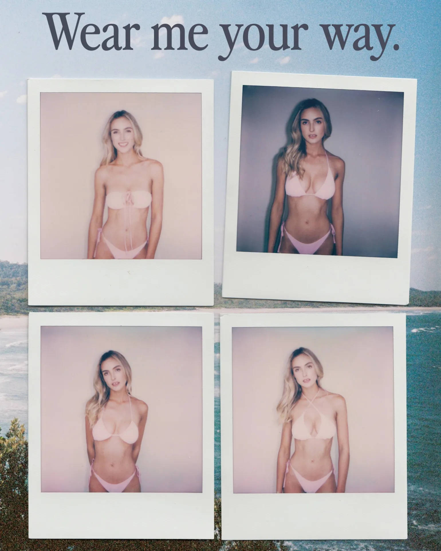 Sandalwood Textured Multiway Bikini Top | Rusty Outlet