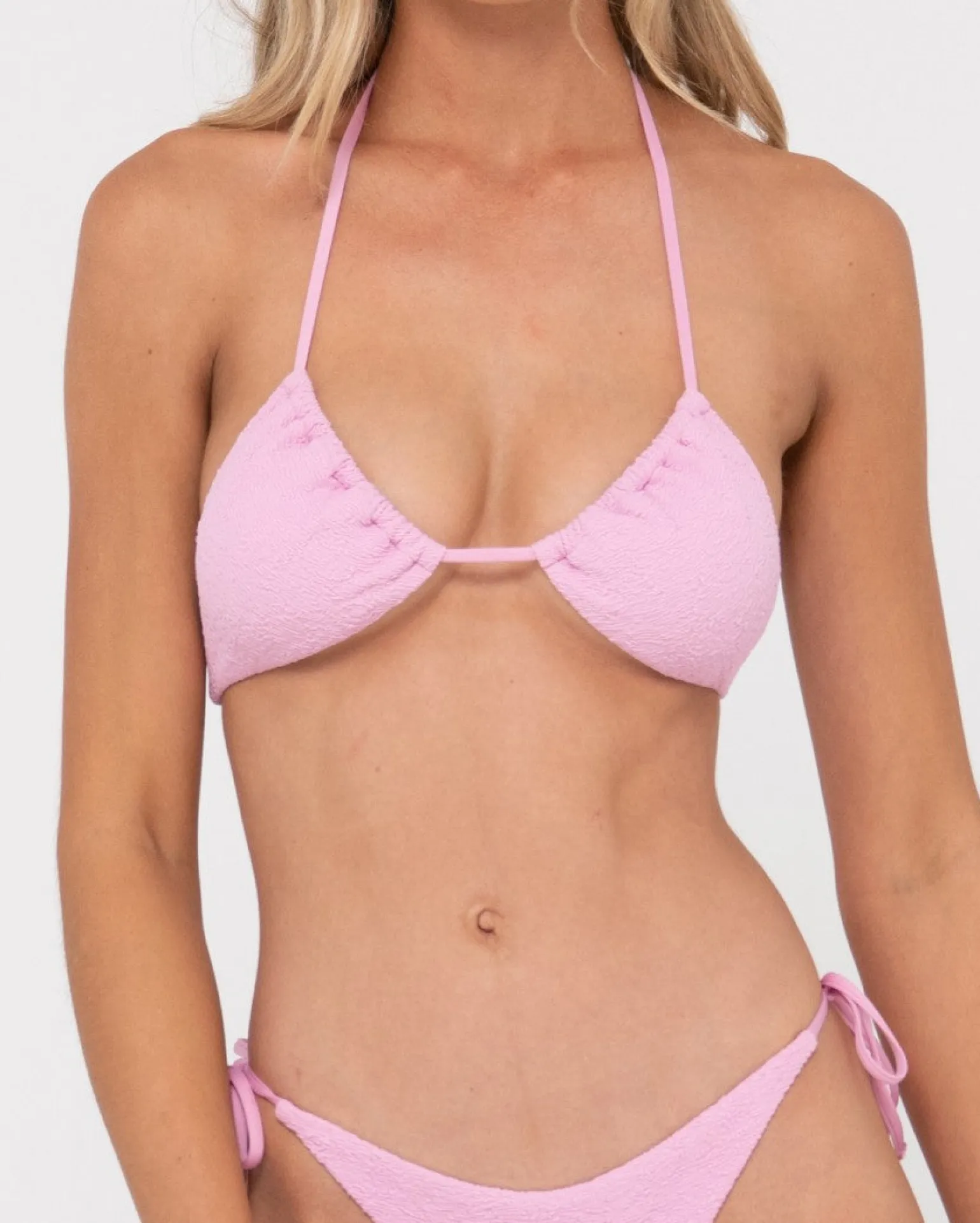 Sandalwood Textured Multiway Bikini Top | Rusty Discount