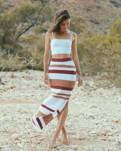 Sandbar Maxi Skirt | Rusty Hot