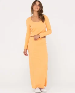 Scarlett Ribbed Long Sleeve Top | Rusty Discount