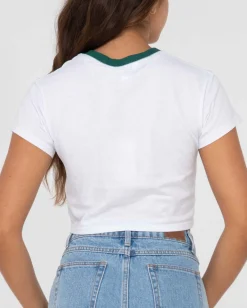 Second Chance Short Sleeve Graphic Baby Tee | Rusty Outlet