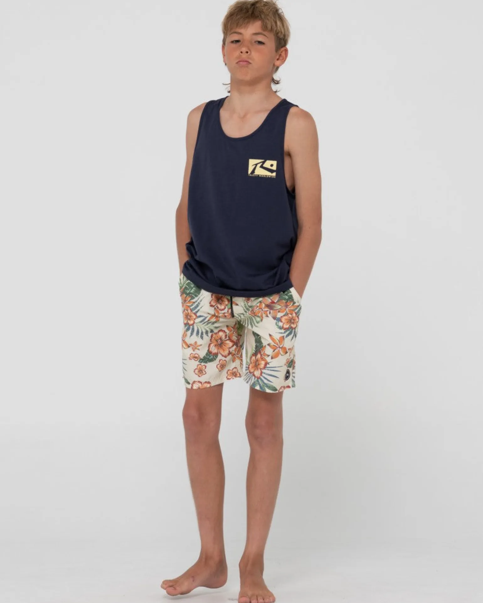 Selling The Dream Printed Boardshort Boys | Rusty Hot