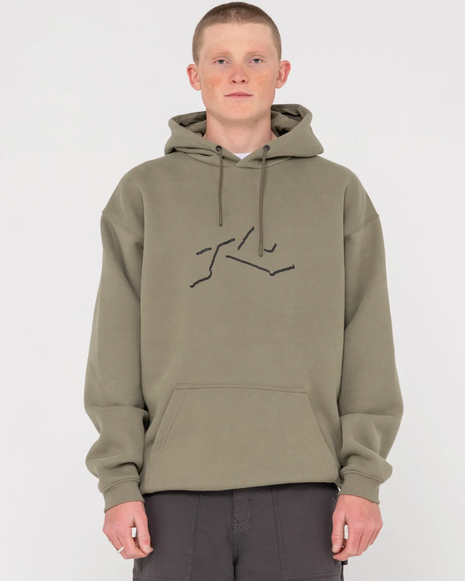 Shadow R Relaxed Super Fleece Hoodie | Rusty Cheap