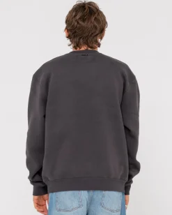 Shadow R Relaxed Super Fleece Crew | Rusty Sale