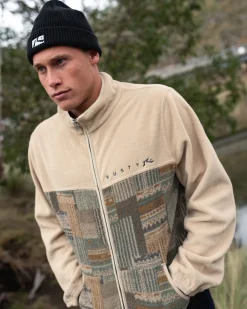 Shag Paneled Full Zip Fleece | Rusty Store