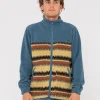 Shag Paneled Full Zip Fleece | Rusty Store