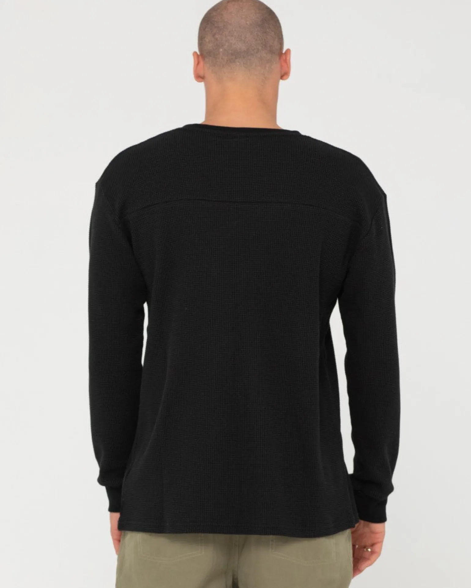 Short Cut Waffle Long Sleeve Tee | Rusty Store