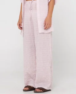 Siena High Waisted Relaxed Fit Beach Pant | Rusty Hot
