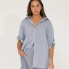 Siena Striped Oversized Shirt | Rusty Shop