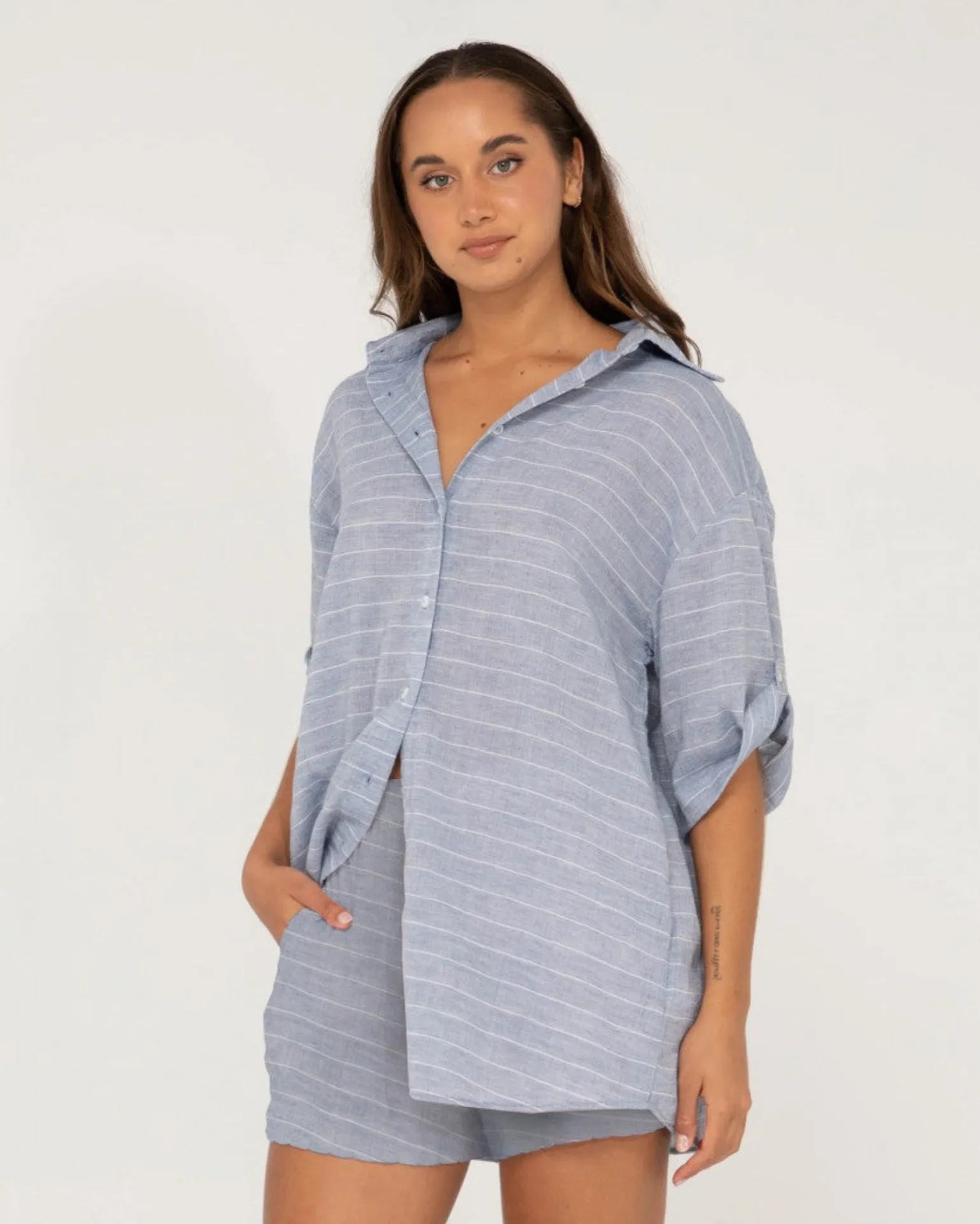 Siena Striped Oversized Shirt | Rusty Shop