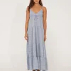 Siena Striped Tiered Maxi Dress | Rusty Online