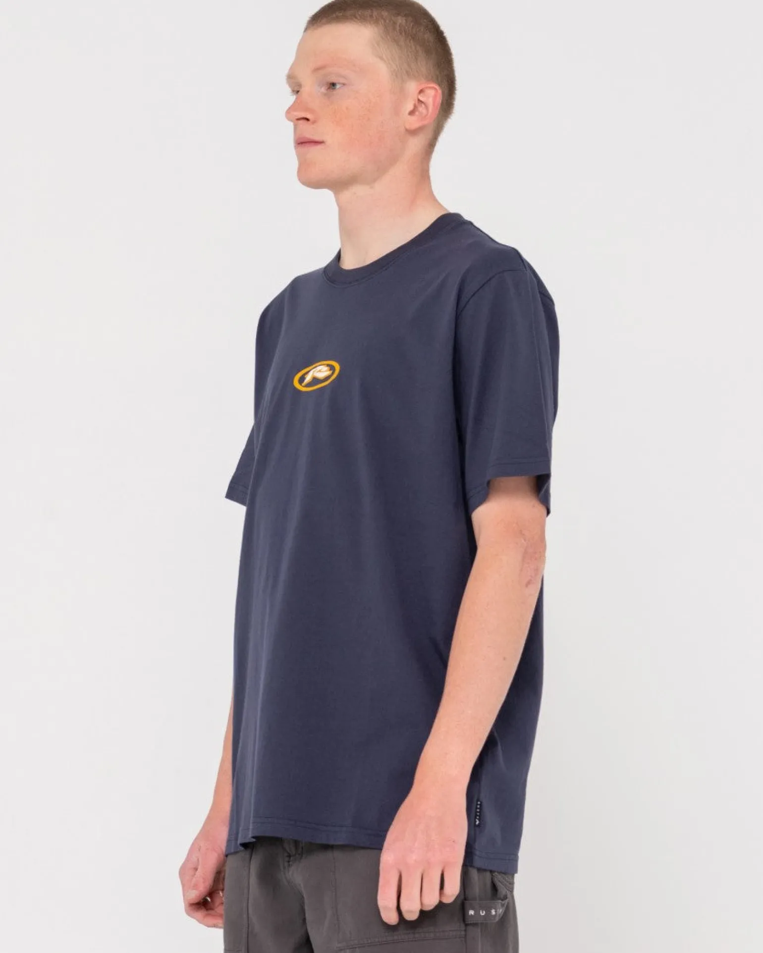 Slowmo Short Sleeve Heritage Print Tee | Rusty New