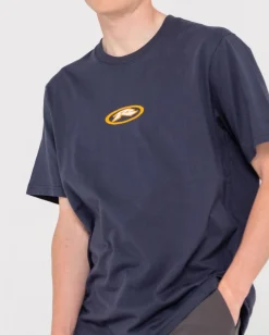 Slowmo Short Sleeve Heritage Print Tee | Rusty New