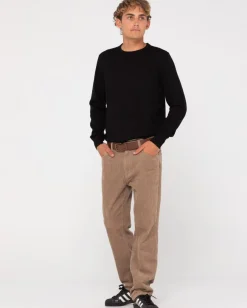 Slung Lightweight Wool Crew Knit | Rusty Flash Sale