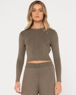 Solace Long Sleeve Knit Top | Rusty Online