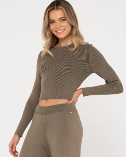 Solace Long Sleeve Knit Top | Rusty Online