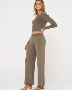 Solace Wide Leg Knit Lounge Pant | Rusty Flash Sale