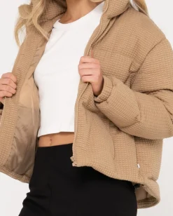 Soleil Textured Puffer Jacket | Rusty Store