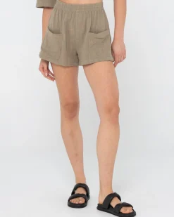 Somewhere Elastic Waist Short | Rusty Sale