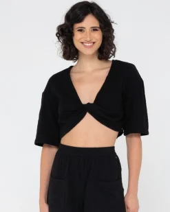 Somewhere Twisted Reversible Top | Rusty Sale