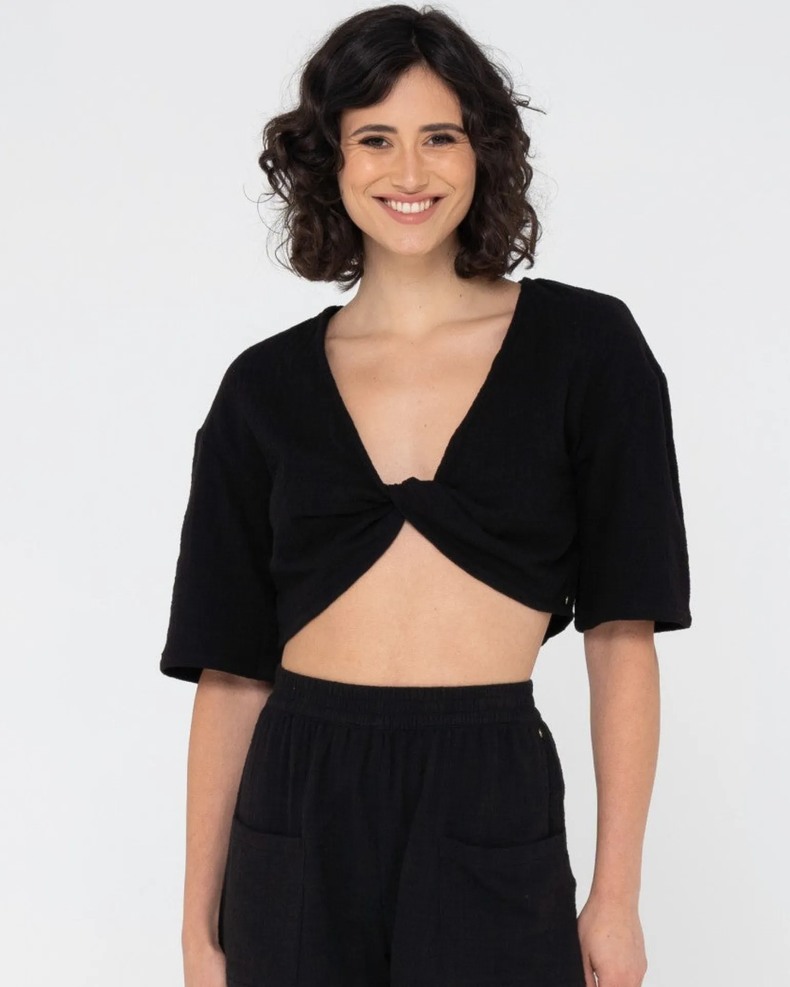 Somewhere Twisted Reversible Top | Rusty Sale