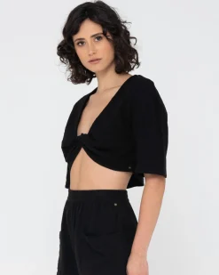 Somewhere Twisted Reversible Top | Rusty Sale