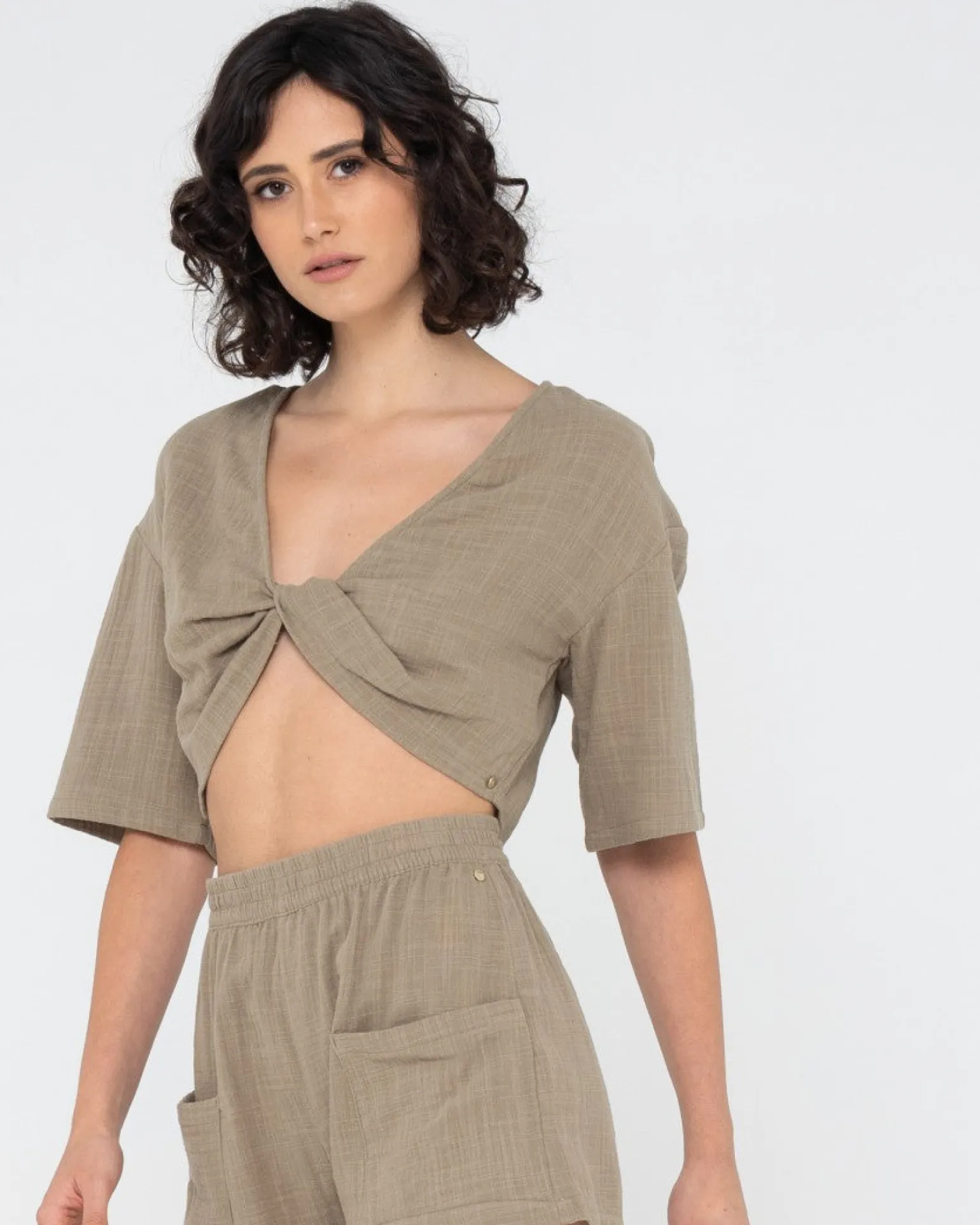 Somewhere Twisted Reversible Top | Rusty Discount
