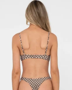 Sorrento Shell Printed Bralette Bikini Top | Rusty Best Sale