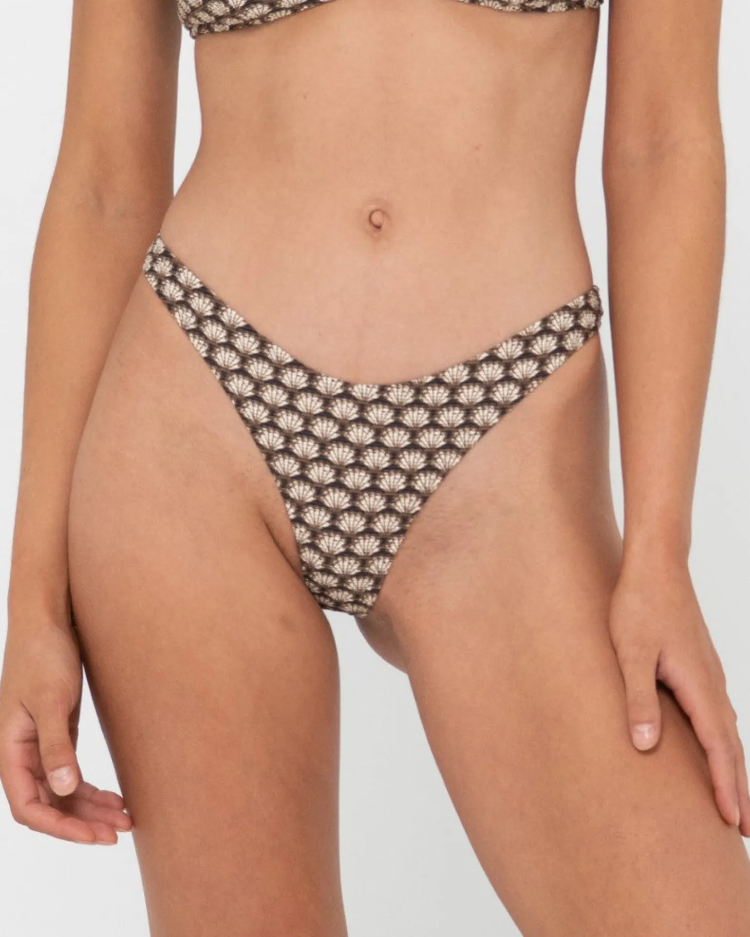 Sorrento Shell Printed Brazilian Bikini Bottom | Rusty Best Sale