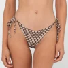 Sorrento Shell Printed Midi Side Ties Bikini Bottom | Rusty Discount