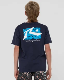 Splat Down Short Sleeve Graphic Tee Boys | Rusty Store