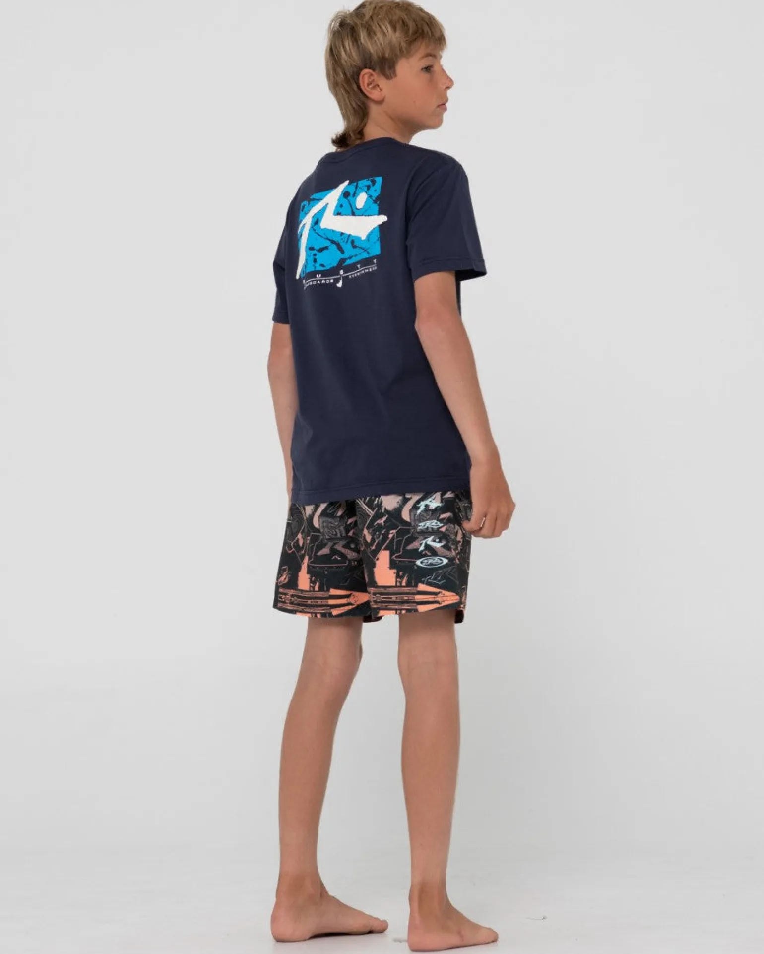 Splat Down Short Sleeve Graphic Tee Boys | Rusty Store