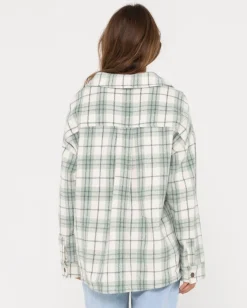 Stemming Oversized Plaid Shirt | Rusty Best Sale