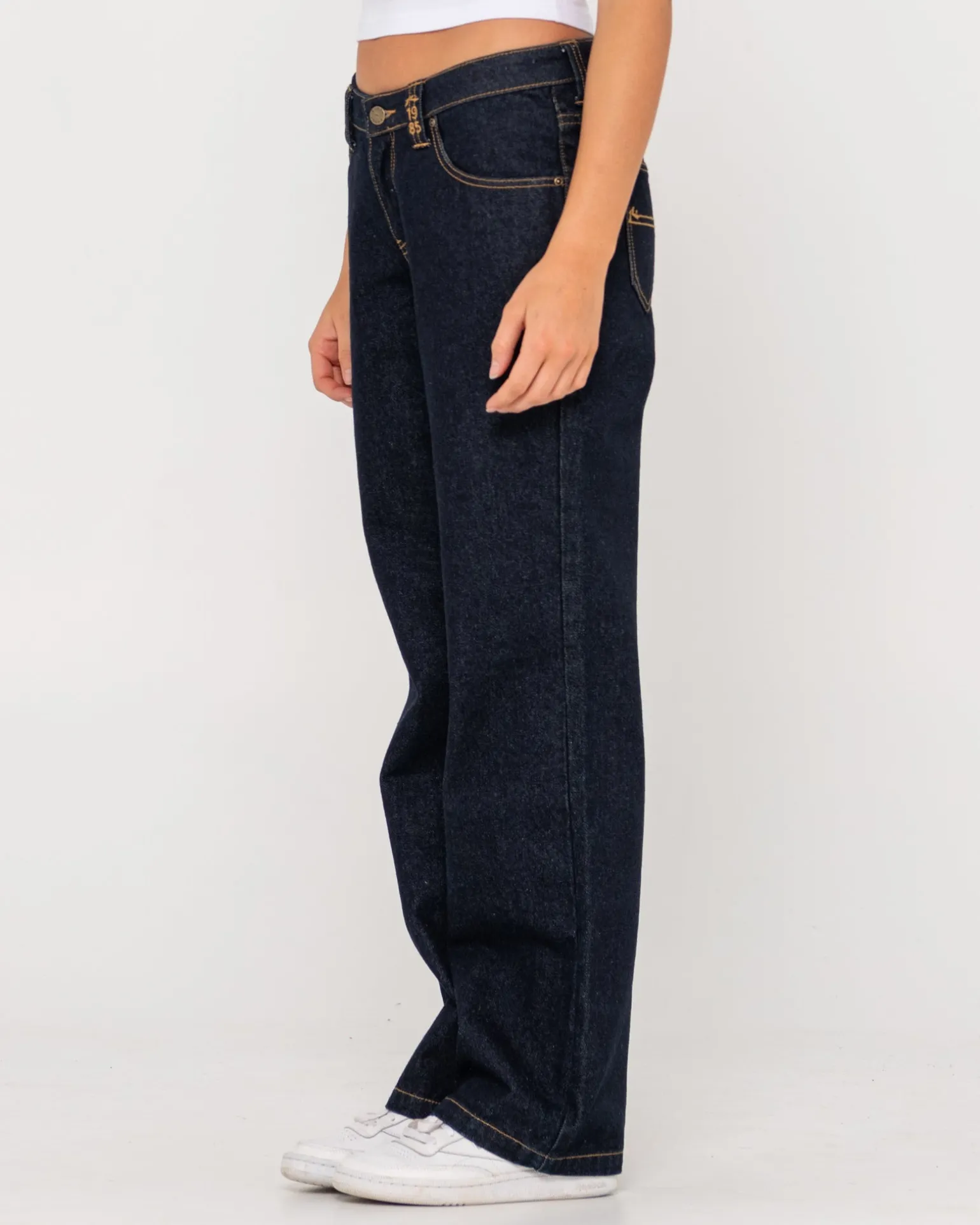 Super Low Rise Straight Leg Denim Jean | Rusty Shop
