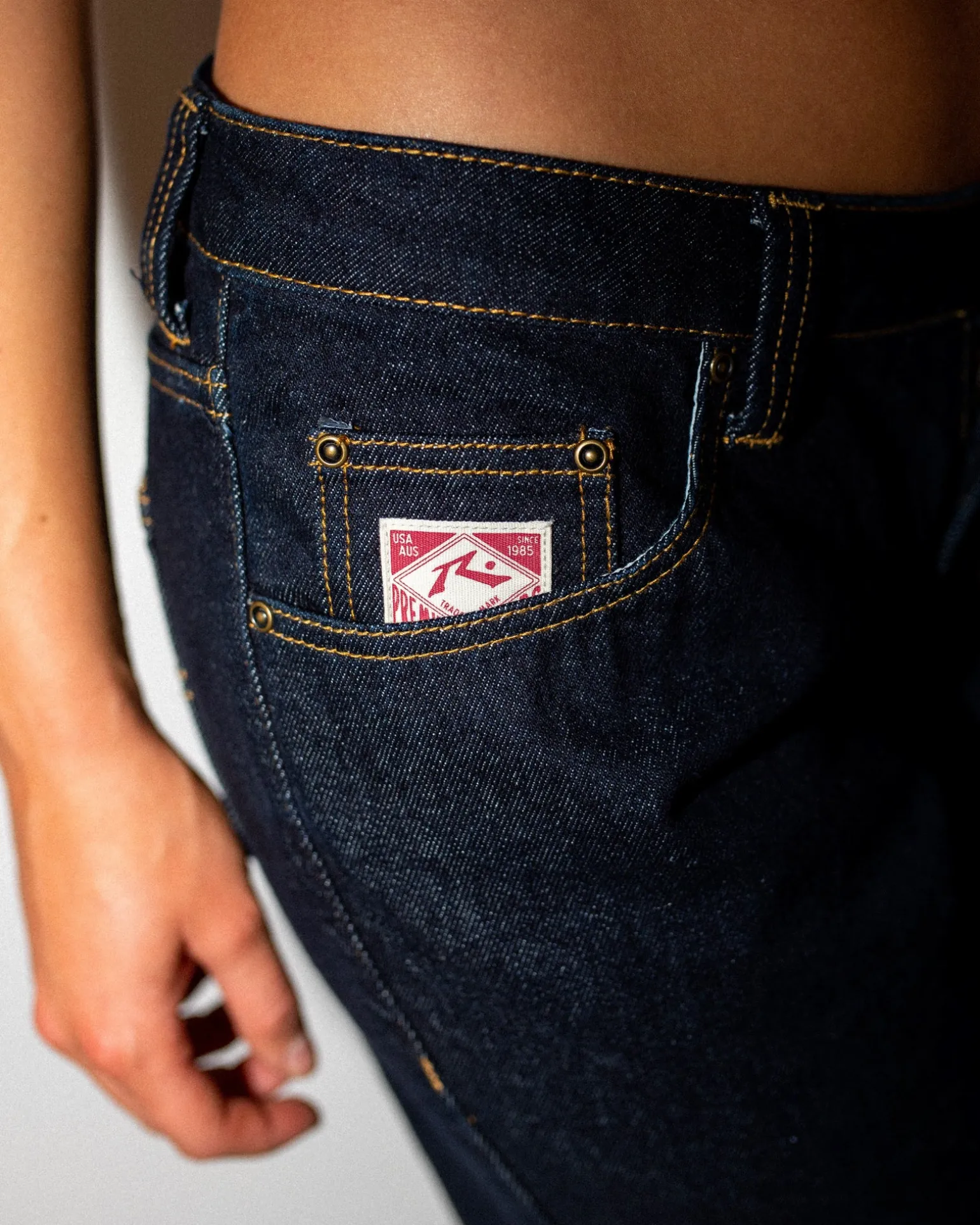 Super Low Rise Straight Leg Denim Jean | Rusty Shop