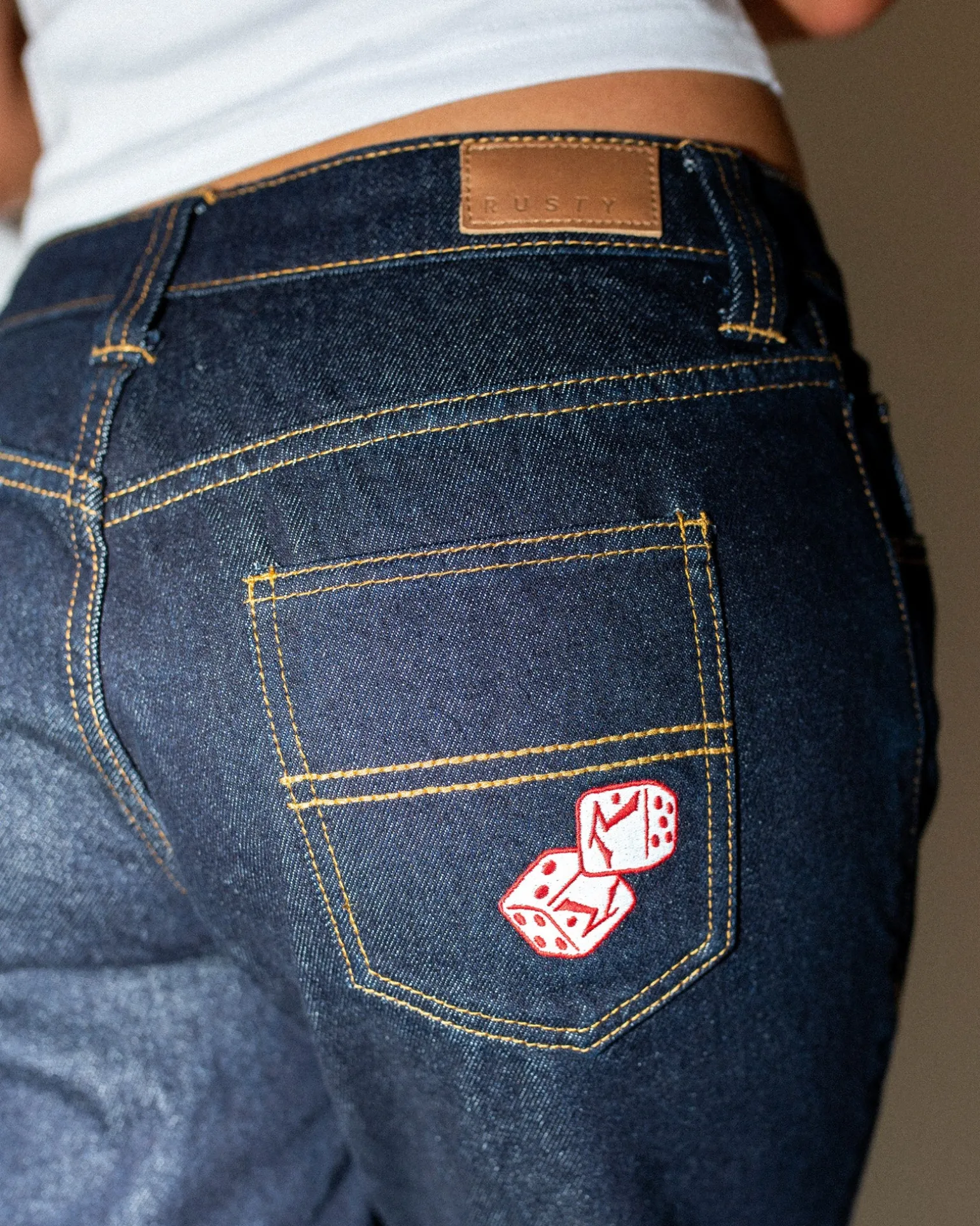 Super Low Rise Straight Leg Denim Jean | Rusty Shop