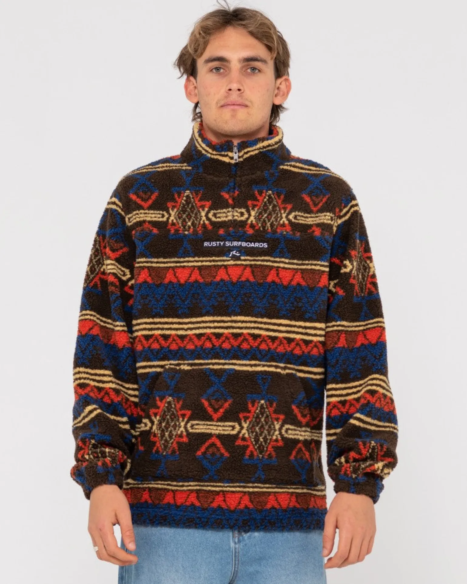Teka 1/4 Zip Polar Fleece | Rusty Clearance