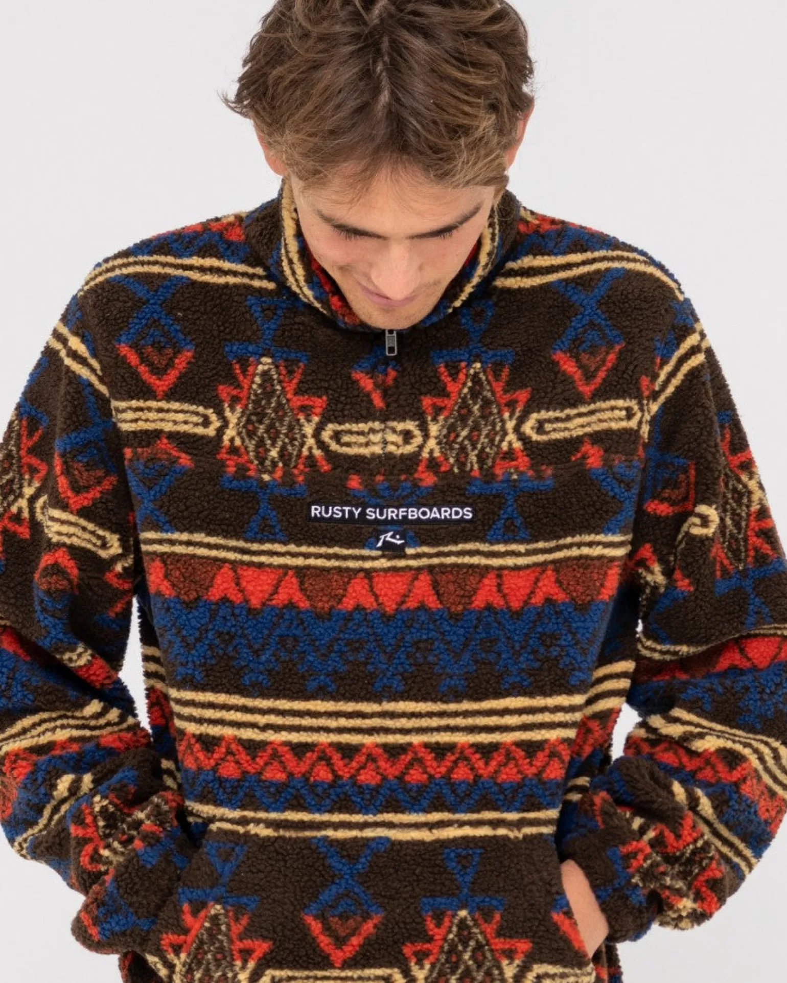 Teka 1/4 Zip Polar Fleece | Rusty Clearance