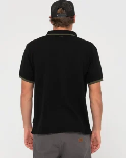 19Th Hole Tipped Short Sleeve Polo | Rusty Cheap
