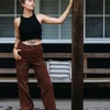 The Secret High Rise Cord Pant | Rusty Flash Sale