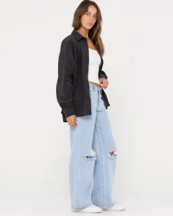 The Secret Oversized Cord Shirt | Rusty Hot