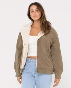 The Secret Relaxed Fit Cord Jacket | Rusty Cheap