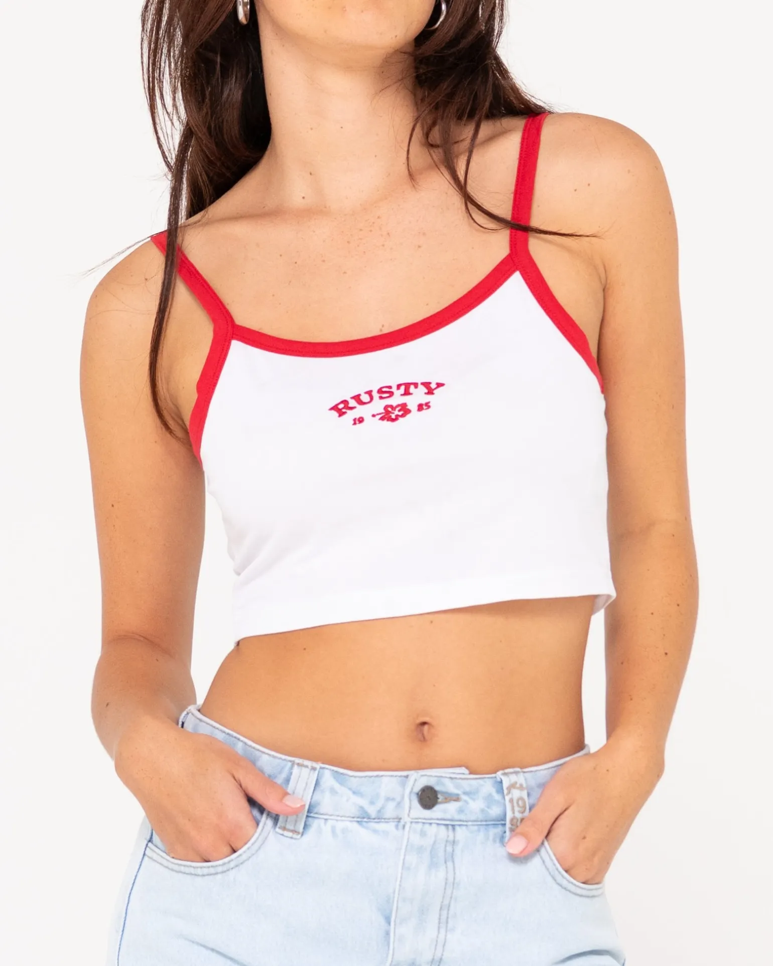 Thriving Graphic Crop Tank Top | Rusty Discount